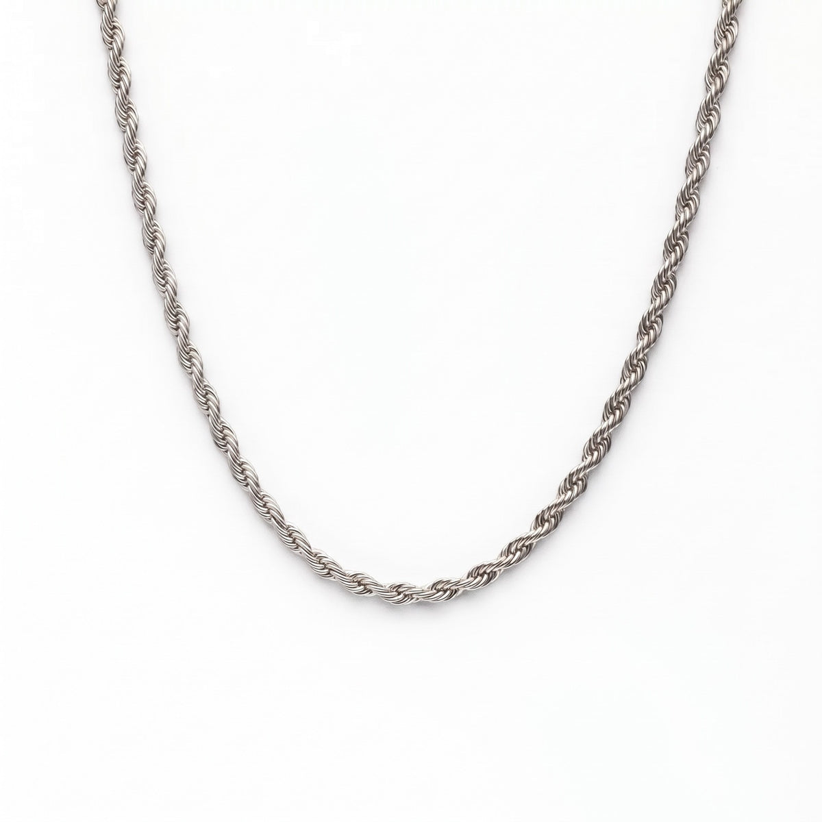 Chain Tangled Rope Chain Silver