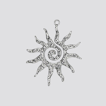 LARGE SWIRL SUN charm