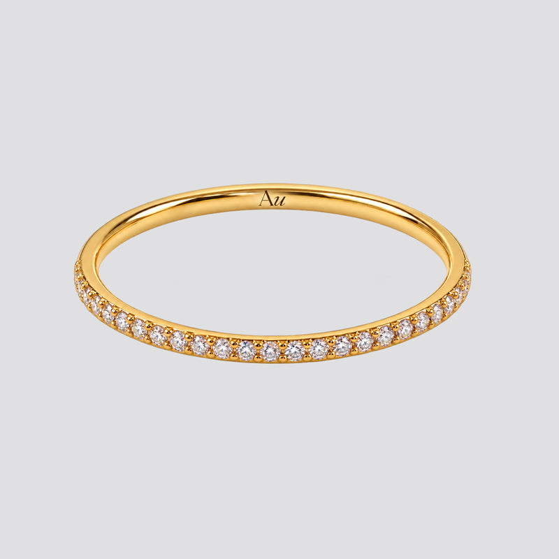 Shimmer Pavé Band Ring
