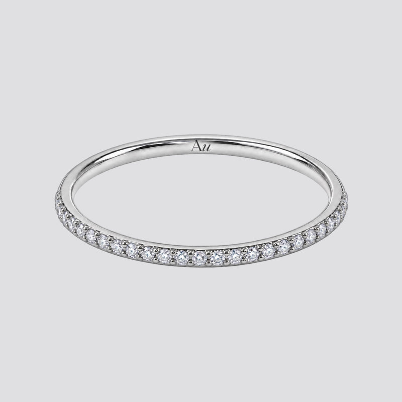Shimmer Pavé Band Ring